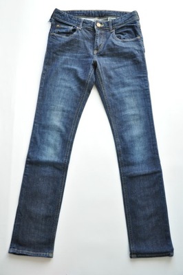 H&M spodnie jeansy granatowe prosta nogawka 152 11