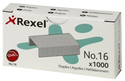 Zszywki REXEL nr 16 24/6 1000szt srebrne