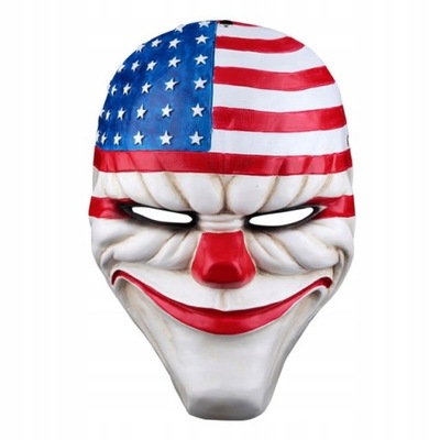 MASKA PAYDAY CLOWN WOLF HOXTON CHAINS DALLAS FLAGA