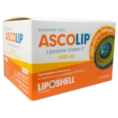 Ascolip Liposomal Witamina C smak cytryny-pomarań