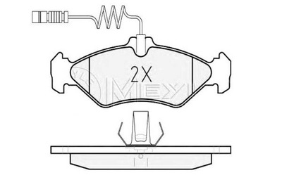 ZAPATAS DE FRENADO MERCEDES PARTE TRASERA SPRINTER MEYLE  