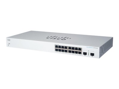 CISCO Business Switching CBS220 Smart 16-port Gigabit PoE 130W 2x1G SFP