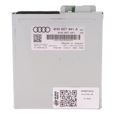 Audi a8l 4h модуль блок керування камери заднього виду 4h0907441a фото №1