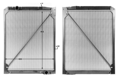 Радиатор wody bez рамы mercedes actros 9425001103 фото №1