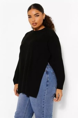 BOOHOO PLUS TESKTUROWANY SWETER 6XL