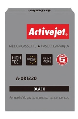 Activejet A-OKI320 Taśma barwiąca OKI 9002303 czarny