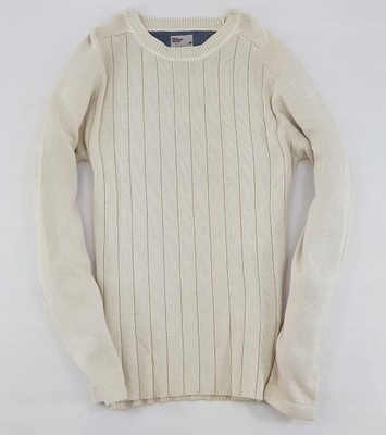 TOMMY HILFIGER BEŻOWY SWETER L