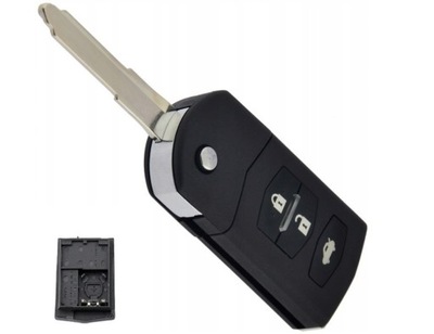 Ключ pilot корпус mazda 2 3 5 6 cx-7 rx-8 + возможность вырезание grota фото №1