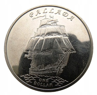 GILBERT ISLANDS 1 DOLLAR 2014 STATEK PALLADA UNC