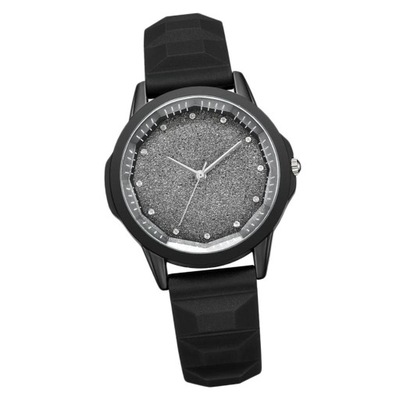 Damski zegarek kwarcowy Wodoodporny zegarek kwarcowy w kolorze czarnym