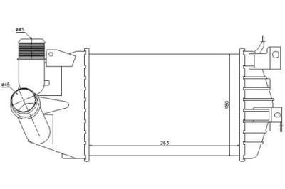 Nissens интеркулер opel astra h astra h gtc zafir фото №1