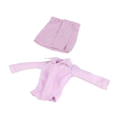 Moda 1/6 skala kobiece ubranka dla lalek rysunek ubranka dla lalki kobiety różowe