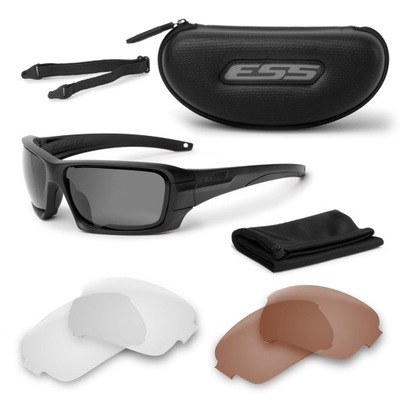 ESS - Strzeleckie Okulary Ochronne Rollbar Tactical Subdued Logo Zestaw