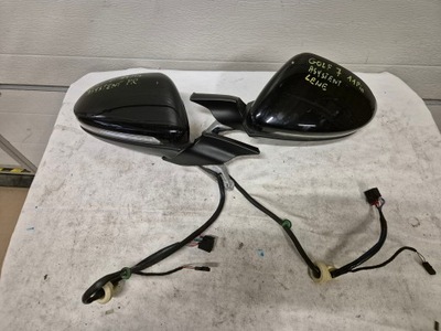 Правое зеркало наружное vw golf vii цвет lc9x 14 pin фото №1