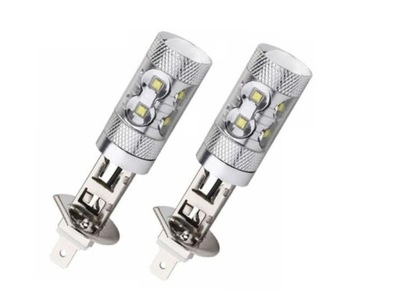 2 PIEZAS LUCES H1 DIODO LUMINOSO LED CREE LUZ FARO 8000LM 6000K JUEGO  