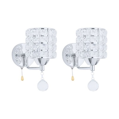 2x LAMPA ŚCIENNA KINKIET KRYSZTAŁOWY GLAMOUR