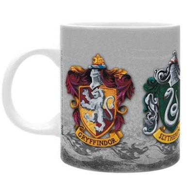 KUBEK HARRY POTTER DOMY HOGWARTU 320 ML HERBY GRYFFINDOR SLYTHERIN