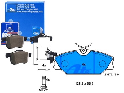 ATE 13.0460-2895 КОЛОДКИ ТОРМОЗНЫЕ