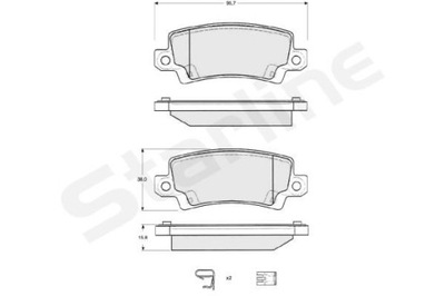 КОЛОДКИ ТОРМОЗНЫЕ TOYOTA COROLLA, COROLLA