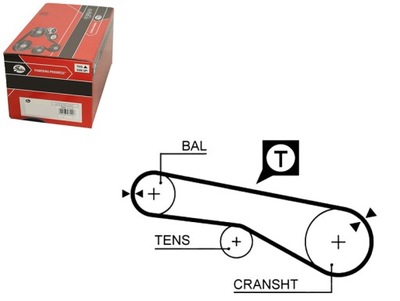 Gates 5074xs ремінь розподільного валу фото №1