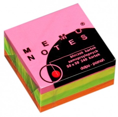 Karteczki samop. Memo Notes 50x50 240szt Brilliant