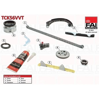 КОМПЛЕКТ ЦЕПИ ГРМ FAI AUTOPARTS TCK56VVT