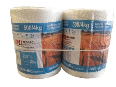 SZNUREK ROLNICZY POLIPROPYLENOWY TEX2000 4KG 2000M TEGAFOL 6980