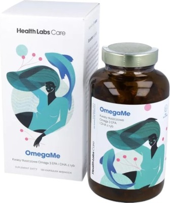 HEALTH LABS OmegaMe KWASY OMEGA 3 DHA EPA Serce Mózg Krążenie Odporność