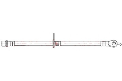 ПАТРУБОК ТОРМОЗНОЙ ГИБКИЙ ПЕРЕД P TOYOTA LAND CRUISER 200 4.5D 4.6