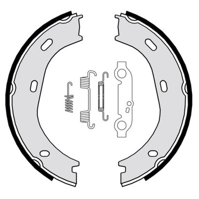 BREMBO ZAPATAS DE TAMBOR DE FRENADO  