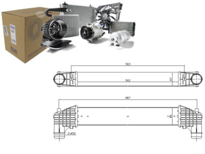 Интеркулер ford galaxy seat alhambra vw sharan 1. фото №1