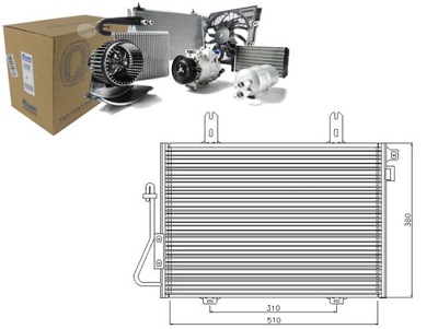 Nissens 94324 конденсатор, кондиционер фото №1