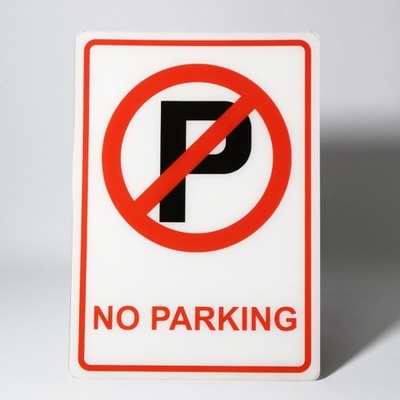 Proszę nie parkować.Stożki parkingowe akrylowe