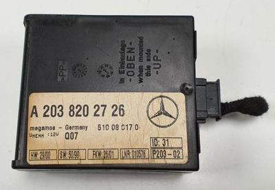 MODUŁ БЛОК УПРАВЛІННЯ ALARMU MERCEDES W220 A2038202726