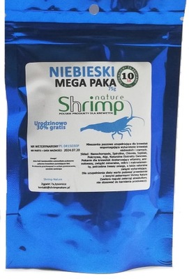 Shrimp Nature Niebieski - MEGA PAKA 75g