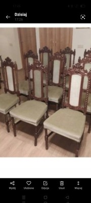 Krzesła 9 szt