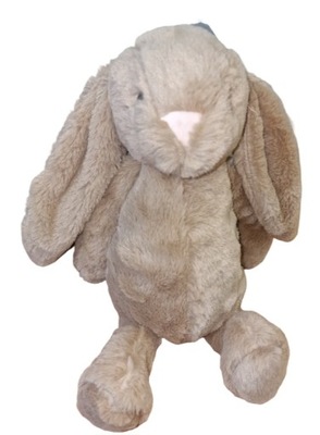 MASKOTKA PLUSZAK KRÓLIK BUNNY brąz XL 35 cm