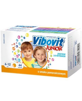 Vibovit Junior witaminy dla dzieci 4-12 lat 44sasz