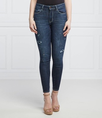 GUESS JEANS jeansy SEXY CURVE | granatowe
