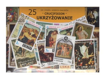 Pakiet 25 znaczków pocztowych - UKRZYŻOWANIE