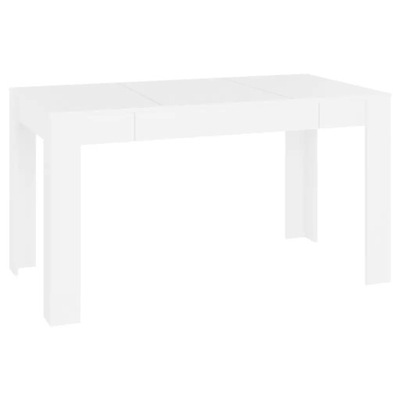 Stół jadalniany, biały, 140x74,5x76 cm, płyta wiór