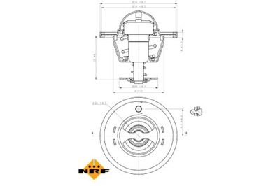 NRF TERMOSTATO LÍQUIDO REFRIGERANTE NISSAN MURANO 3 PATHFINDER IV TEANA  