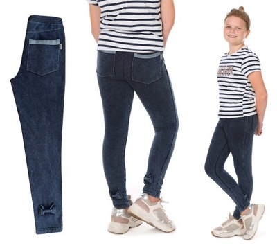 Spodnie dziewczęce Getry JEANS 146 cm Prod.PL *