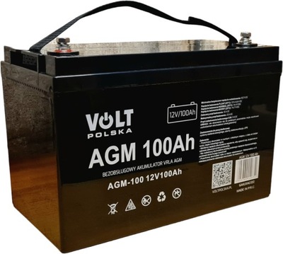 VOLT akumulator AGM 12V 100Ah BEZOBSŁUGOWY do zasilaczy awaryjnych UPS
