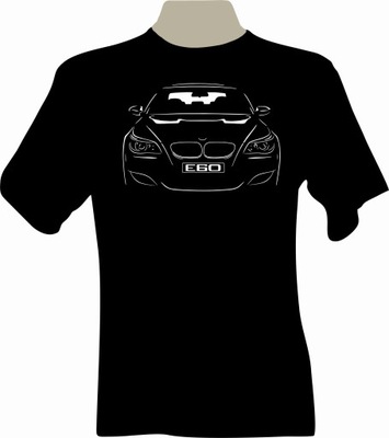 KOSZULKA T-SHIRT CON NADRUKIEM PARA FANA BMW E60  