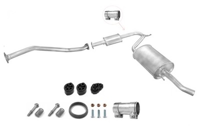 Citroen jumper ii 2.8 hdi труба + гаситель конечный фото №1