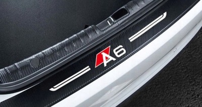 AUDI A6 STICKER PROTECTIVE ON BUMPER 90X7CM CARBON  