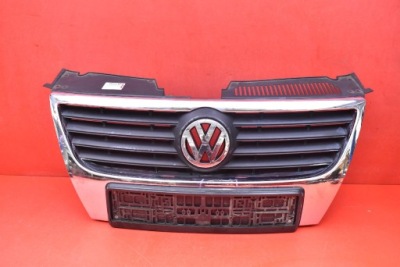 Решётка радиатора решётка радиатора czarna хром 3c0853651b vw passat b6 05-10 фото №1