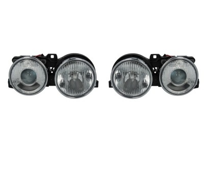 BMW 3 E30 REJILLAS FAROS PARTE DELANTERA DERECHA + IZQUIERDA JUEGO H1/W5W  