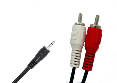 Przyłącze kabel JACK/RCA 3,5mm/2XRCA 10m